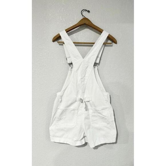 No Boundaries Overalls Shortalls Womens Juniors XS/XCH (1) White Denim Shorts - Picture 3 of 10